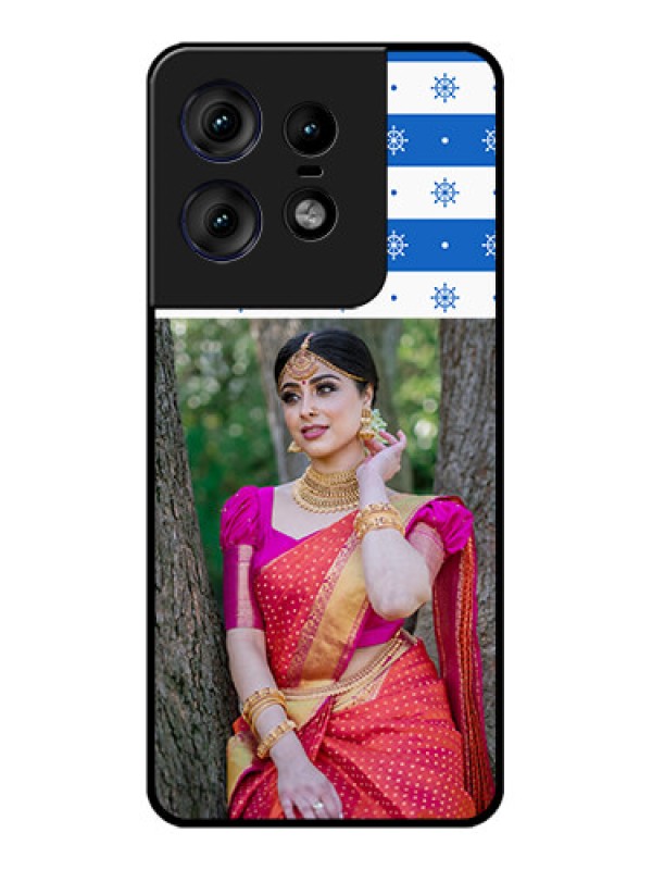 Custom Motorola Edge 50 Pro 5G Custom Metal Phone CaseSnow Pattern Design