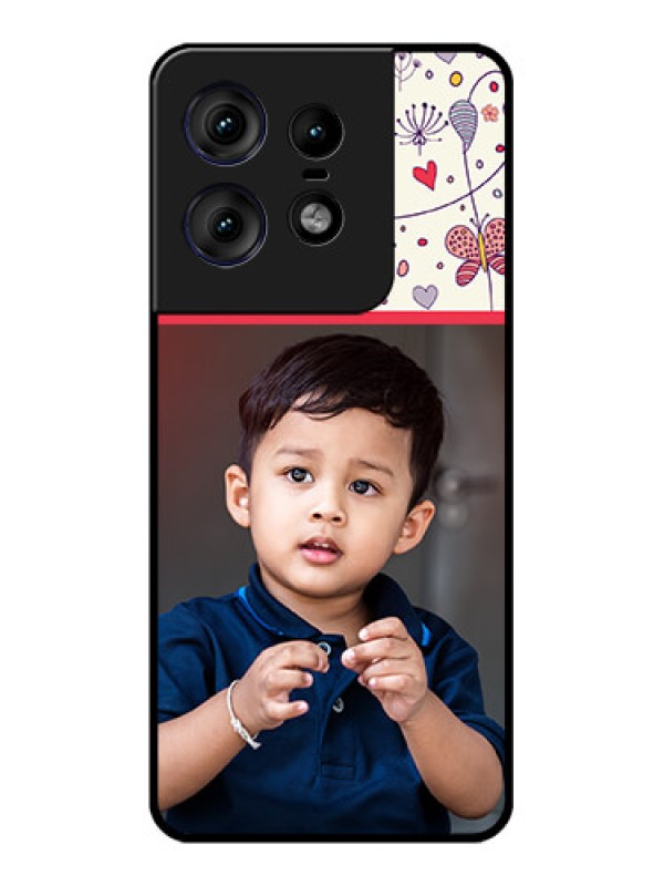 Custom Motorola Edge 50 Pro 5G Custom Metal Phone CasePremium Floral Design