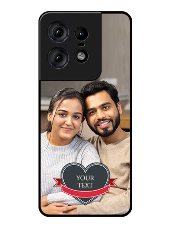 Custom Motorola Edge 50 Pro 5G Custom Metal Phone CaseJust Married Couple Design