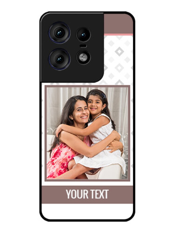 Custom Motorola Edge 50 Pro 5G Custom Metal Phone CaseSimple Diamond Design