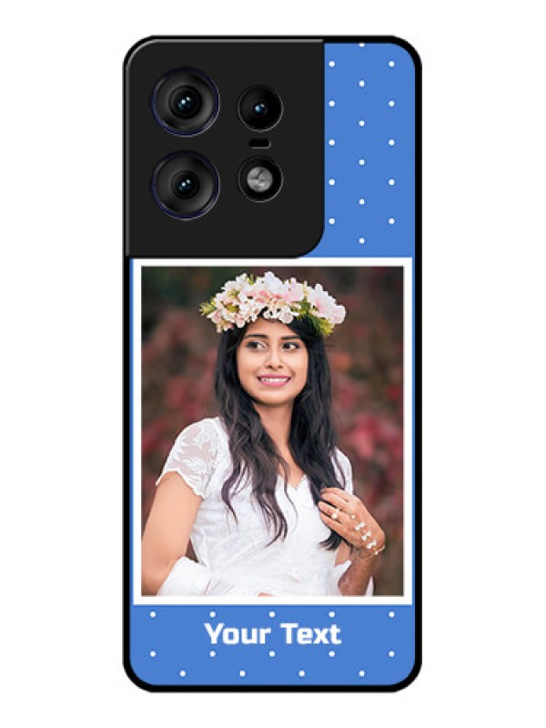 Custom Motorola Edge 50 Pro 5G Custom Metal Phone CasePolka Dots Design