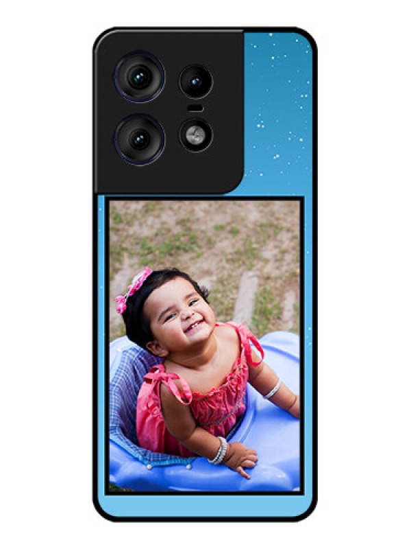 Custom Motorola Edge 50 Pro 5G Custom Metal Phone CaseWave Pattern Colorful Design