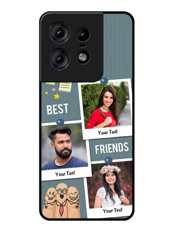 Custom Motorola Edge 50 Pro 5G Custom Metal Phone CaseSticky Frames And Friendship Design