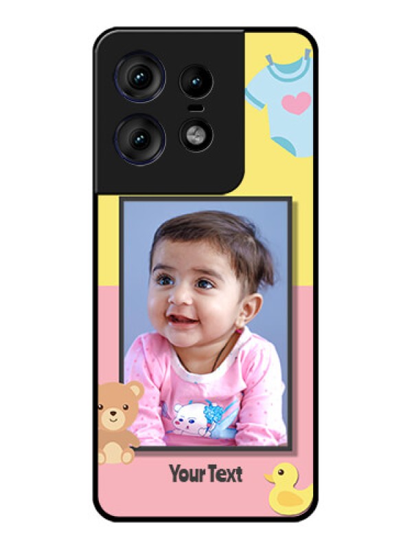 Custom Motorola Edge 50 Pro 5G Custom Metal Phone CaseKids 2 Color Design