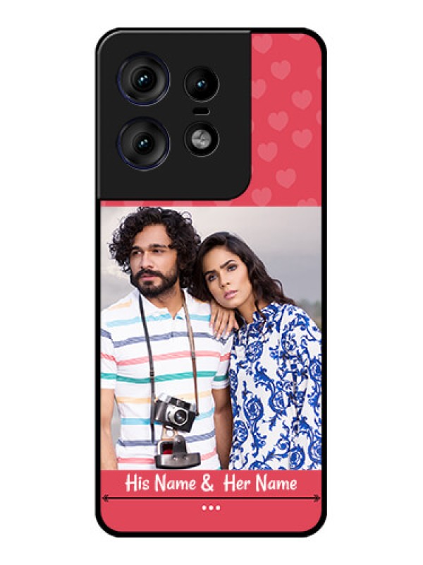 Custom Motorola Edge 50 Pro 5G Custom Metal Phone CaseSimple Love Design