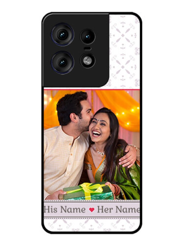 Custom Motorola Edge 50 Pro 5G Custom Metal Phone CaseWith Photo And Ethnic Design