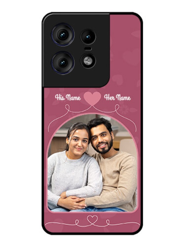 Custom Motorola Edge 50 Pro 5G Custom Metal Phone CaseLove Floral Design