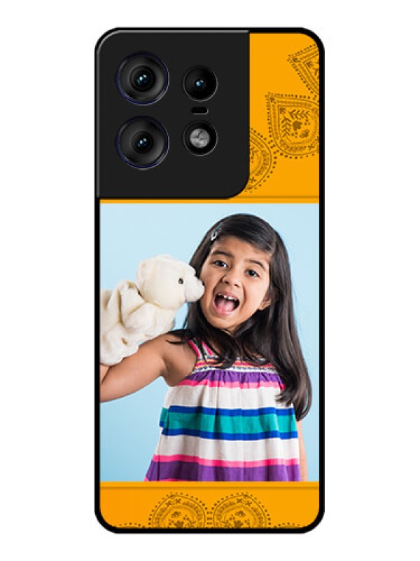 Custom Motorola Edge 50 Pro 5G Custom Metal Phone CasePhoto Wedding Design