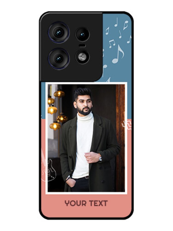 Custom Motorola Edge 50 Pro 5G Custom Metal Phone CaseWith Color Musical Note Design