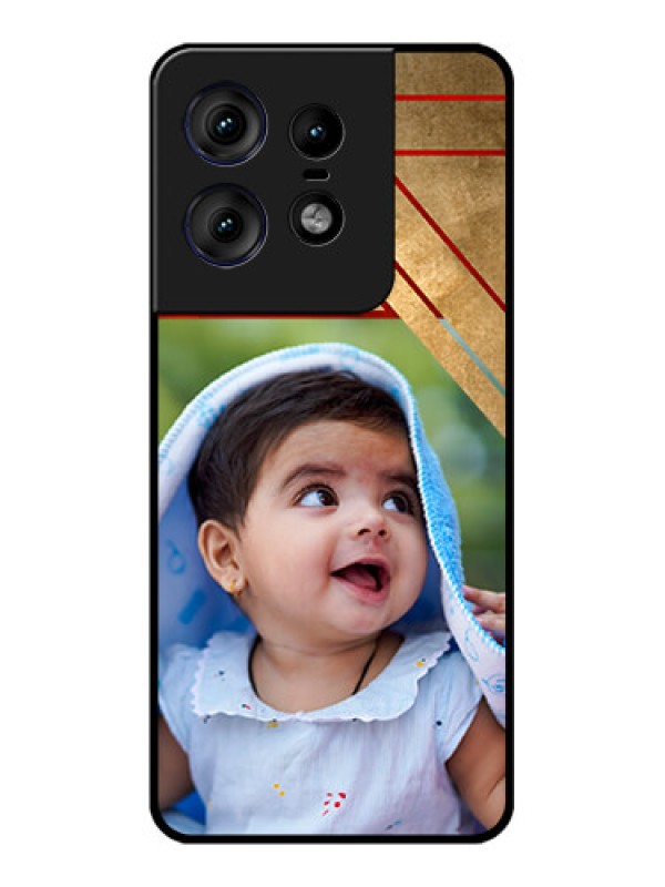 Custom Motorola Edge 50 Pro 5G Custom Metal Phone CaseGradient Abstract Texture Design