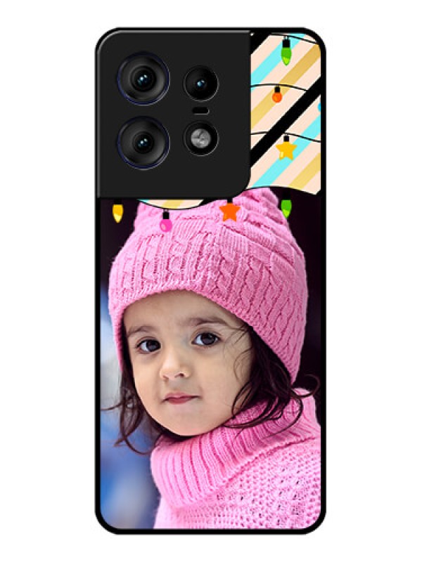 Custom Motorola Edge 50 Pro 5G Custom Metal Phone CaseLights Hanging Design