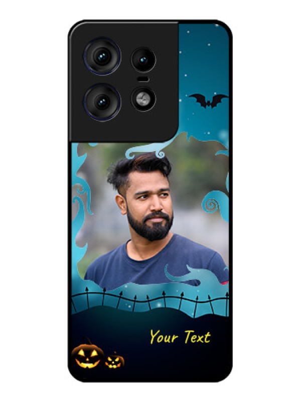 Custom Motorola Edge 50 Pro 5G Custom Metal Phone CaseHalloween Frame Design