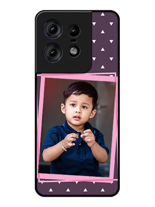 Custom Motorola Edge 50 Pro 5G Custom Metal Phone CaseTriangle Pattern Dotted Design