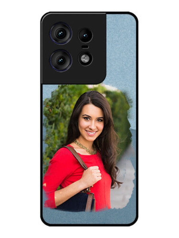 Custom Motorola Edge 50 Pro 5G Custom Metal Phone CaseGrunge Line Art Design