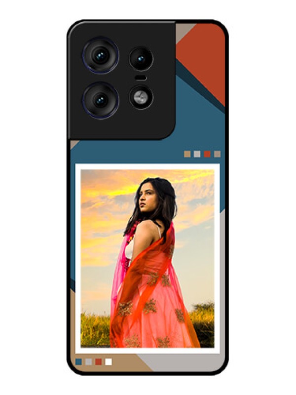 Custom Motorola Edge 50 Pro 5G Custom Metal Phone CaseRetro Color Pallet Design