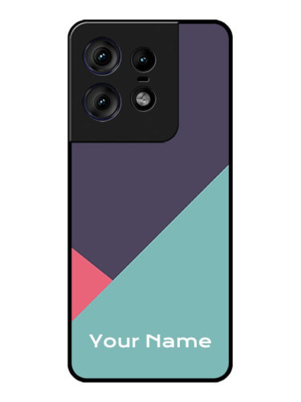 Custom Motorola Edge 50 Pro 5G Custom Metal Phone CaseTri Color Abstract Design