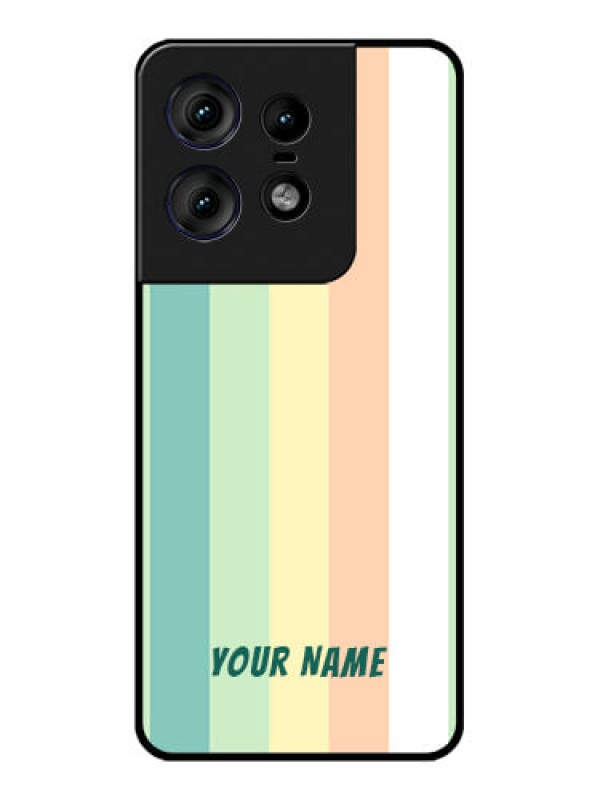 Custom Motorola Edge 50 Pro 5G Custom Metal Phone CaseMulti - Colour Stripes Design