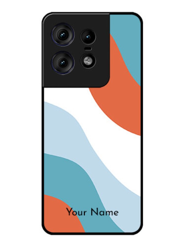 Custom Motorola Edge 50 Pro 5G Custom Metal Phone CaseColoured Waves Design