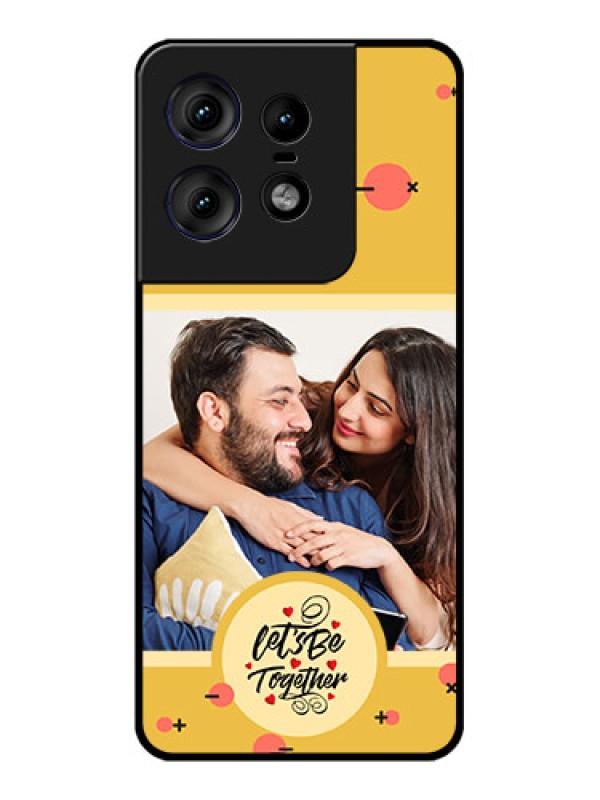 Custom Motorola Edge 50 Pro 5G Custom Metal Phone CaseLets Be Together Design