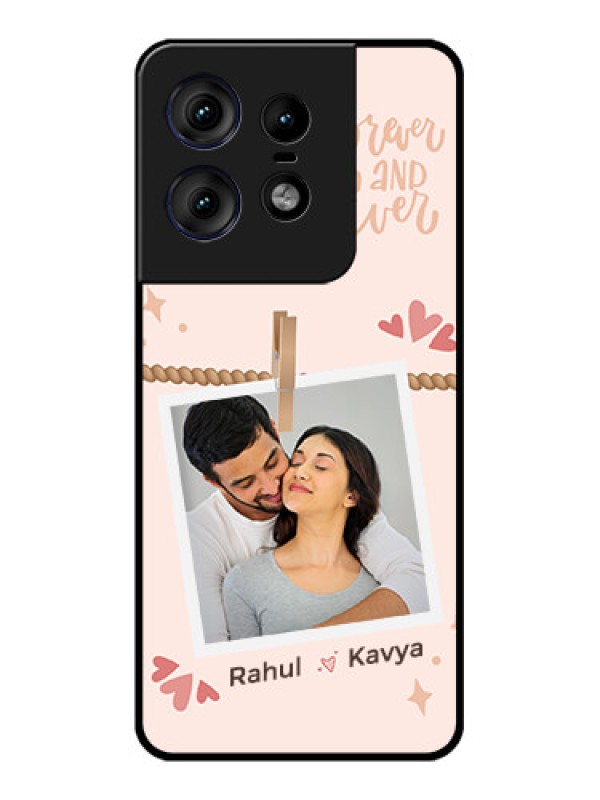 Custom Motorola Edge 50 Pro 5G Custom Metal Phone CaseForever And Ever Love Design