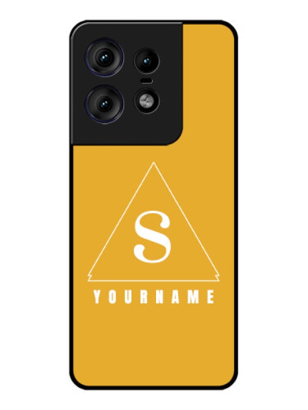 Custom Motorola Edge 50 Pro 5G Custom Metal Phone CaseSimple Triangle Design