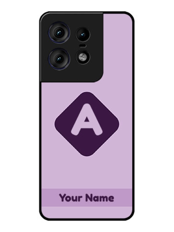 Custom Motorola Edge 50 Pro 5G Custom Metal Phone CaseCustom Letter In Curved Badge Design