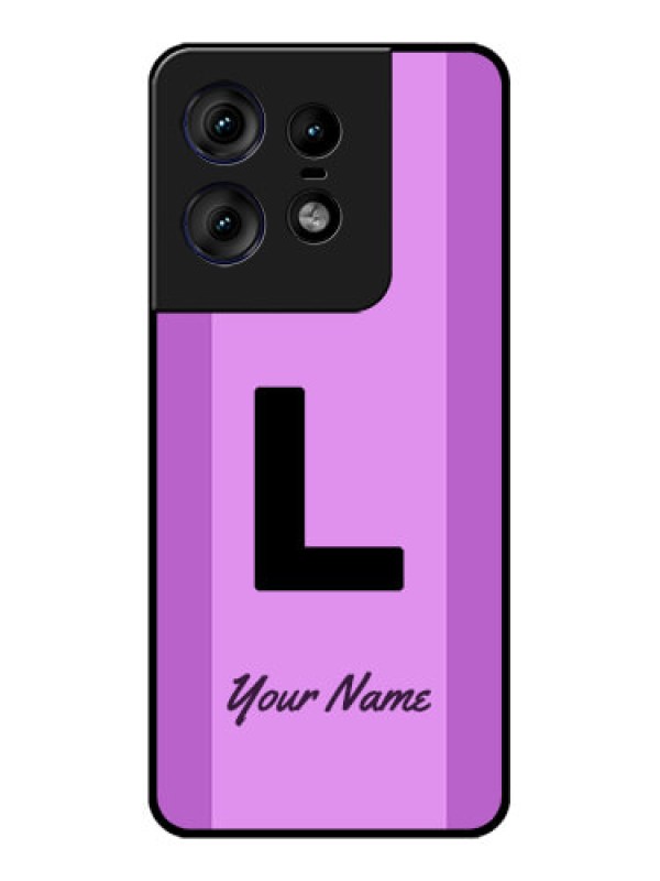 Custom Motorola Edge 50 Pro 5G Custom Metal Phone CaseTricolor Custom Text Design