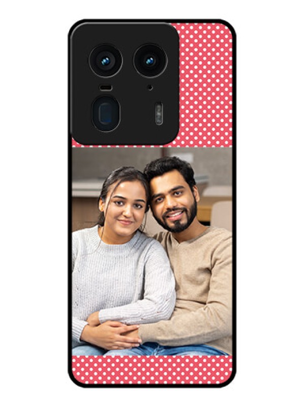 Custom Motorola Edge 50 Ultra 5G Custom Metal Phone CaseWhite Dotted Design