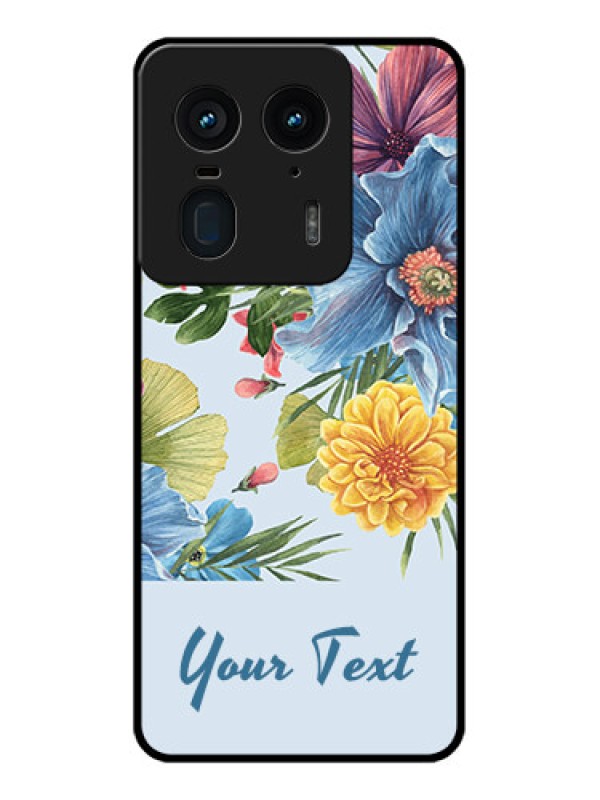 Custom Motorola Edge 50 Ultra 5G Custom Metal Phone CaseStunning Watercolored Flowers Painting Design