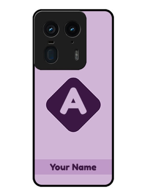 Custom Motorola Edge 50 Ultra 5G Custom Metal Phone CaseCustom Letter In Curved Badge Design