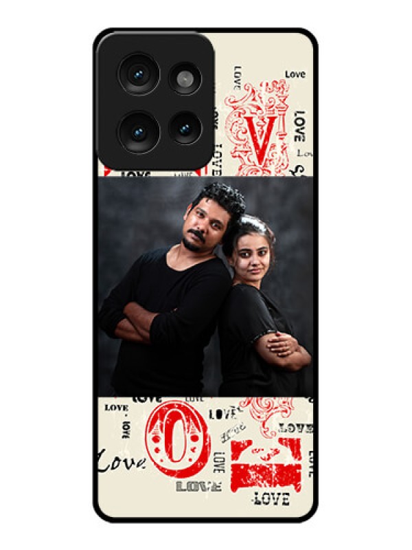 Custom Motorola Edge 50 Custom Metal Phone CaseTrendy Love Design Case