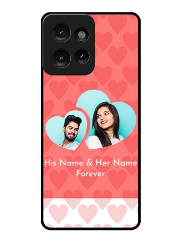 Custom Motorola Edge 50 Custom Metal Phone CaseCouple Pic Upload Design