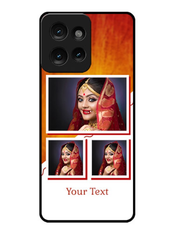 Custom Motorola Edge 50 Custom Metal Phone CaseWedding Memories Design