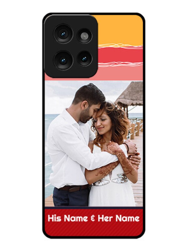 Custom Motorola Edge 50 Custom Metal Phone CaseColorful Case Design