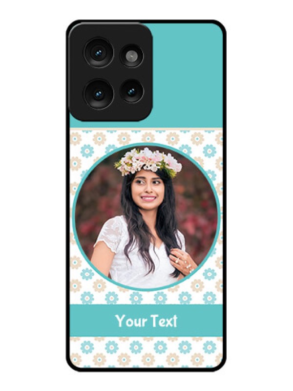 Custom Motorola Edge 50 Custom Metal Phone CaseBeautiful Flowers Design