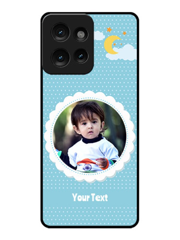 Custom Motorola Edge 50 Custom Metal Phone CaseViolet Pattern Design