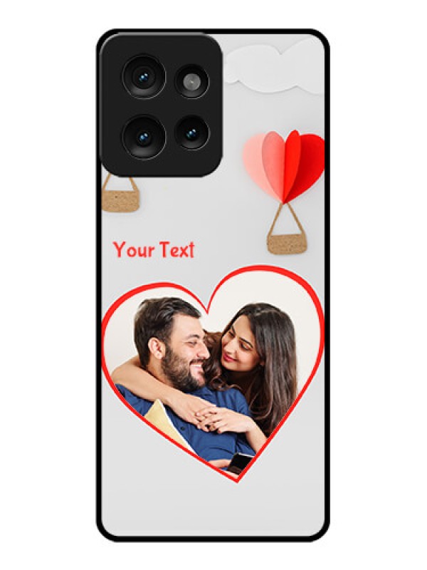 Custom Motorola Edge 50 Custom Metal Phone CaseParachute Love Design