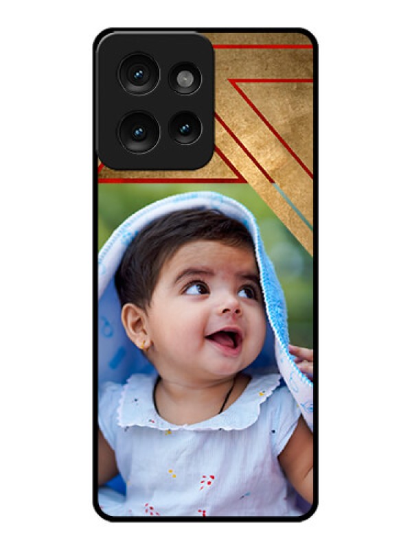 Custom Motorola Edge 50 Custom Metal Phone CaseGradient Abstract Texture Design