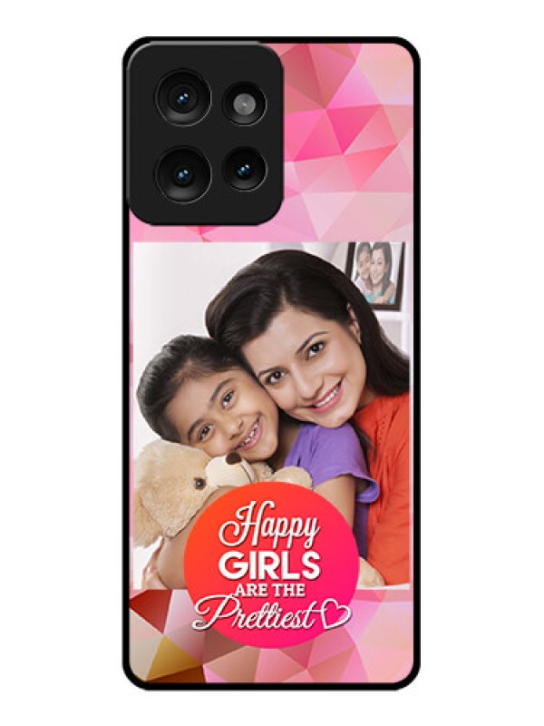 Custom Motorola Edge 50 Custom Metal Phone CaseAbstract Triangle Design