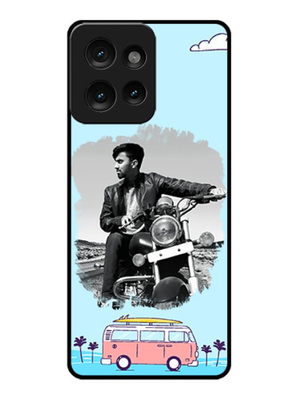 Custom Motorola Edge 50 Custom Metal Phone CaseTravel and Adventure Design