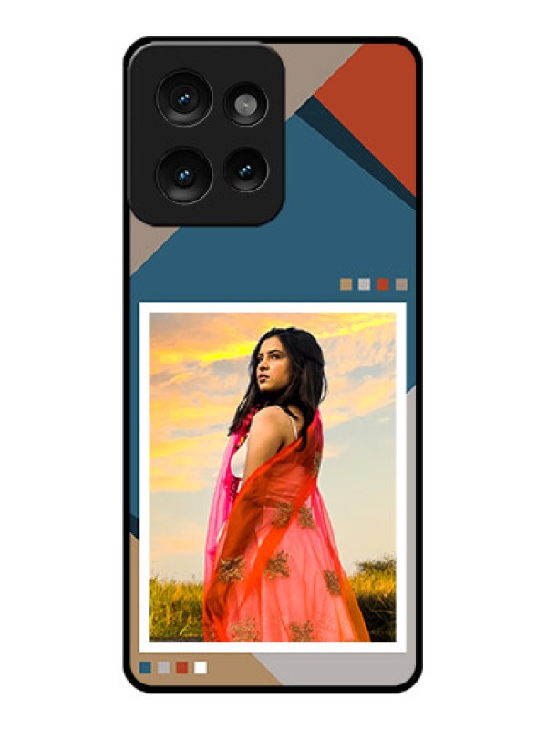 Custom Motorola Edge 50 Custom Metal Phone CaseRetro Color Pallet Design