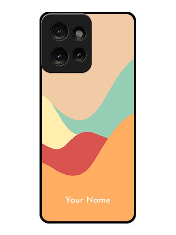 Custom Motorola Edge 50 Custom Metal Phone CaseOcean Waves Multi - Colour Design