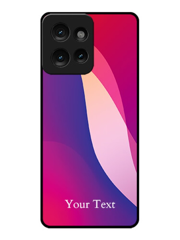 Custom Motorola Edge 50 Custom Metal Phone CaseDigital Abstract Overlap Design