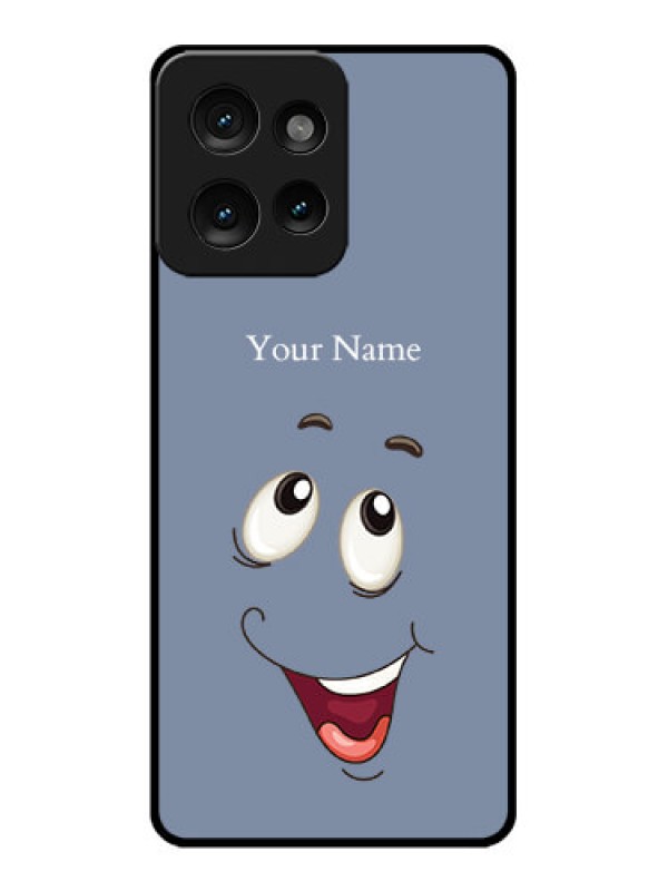 Custom Motorola Edge 50 Custom Metal Phone CaseLaughing Cartoon Face Design