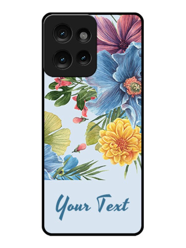 Custom Motorola Edge 50 Custom Metal Phone CaseStunning Watercolored Flowers Painting Design