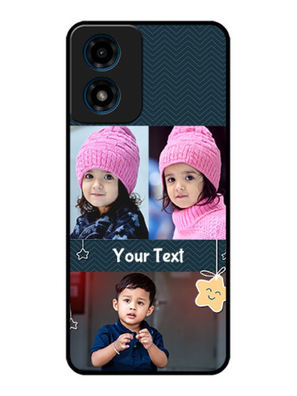 Custom Motorola G04 Custom Metal Phone Case - Hanging Stars Design