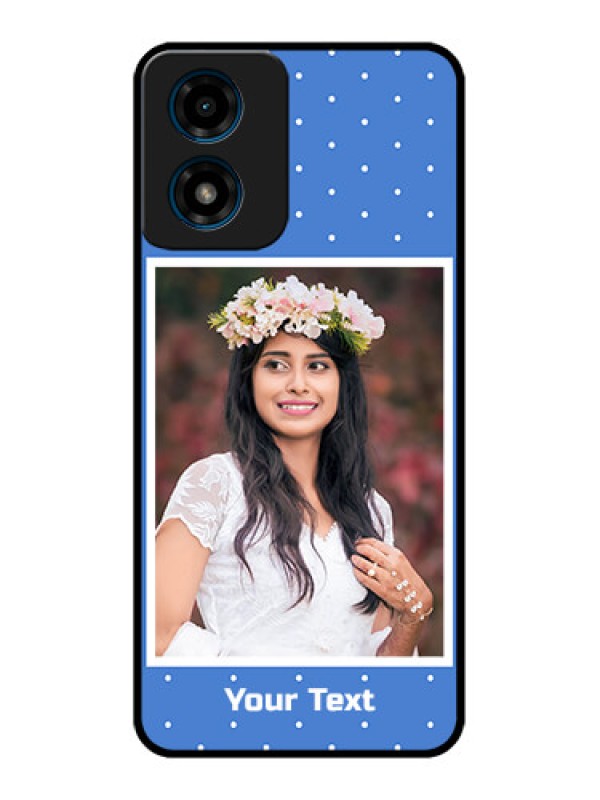 Custom Motorola G04 Custom Metal Phone Case - Polka Dots Design