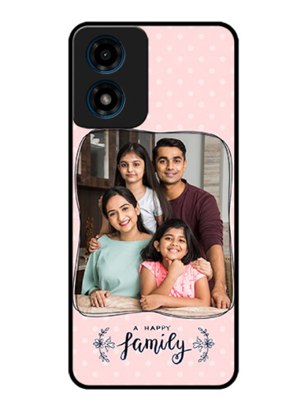 Custom Motorola G04 Custom Metal Phone Case - Family With Dots Design