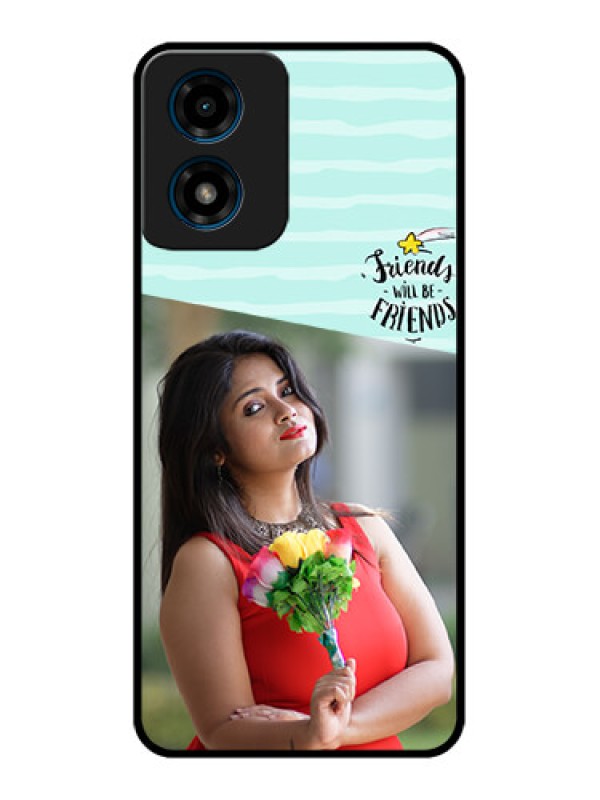 Custom Motorola G04 Custom Metal Phone Case - Friends Picture Icon Design