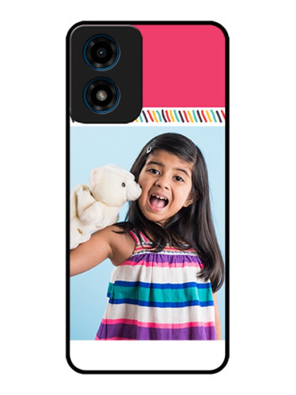 Custom Motorola G04 Custom Metal Phone Case - Line Art Design